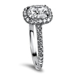 Kwiat Engagement Ring Platinum Kwiat Cushion Cut Diamond Halo Engagement Ring 6.5
