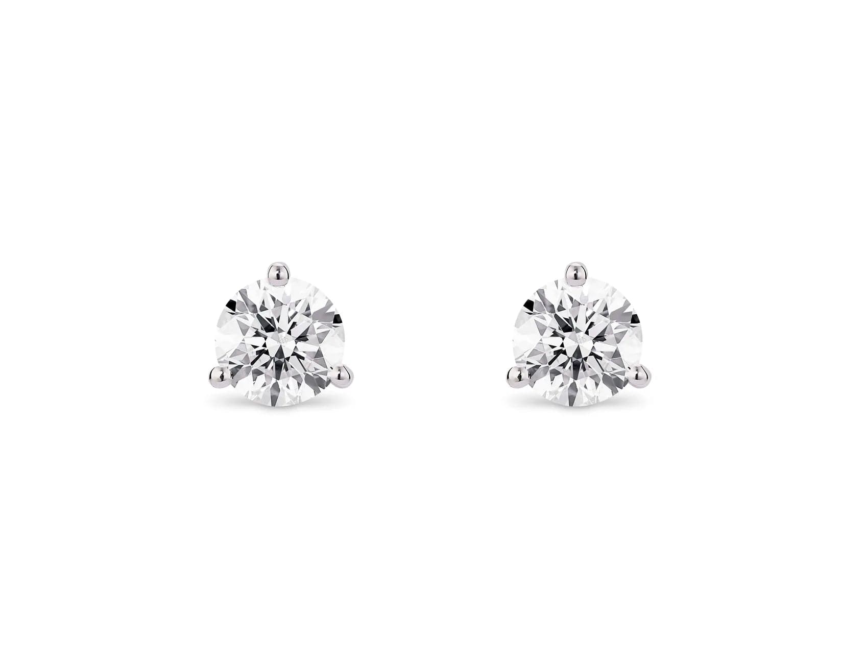 Lightbox Earring Lab-Grown Diamond Studs - 1ctw