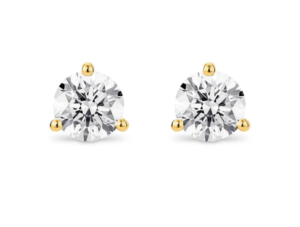 Lightbox Lab-Grown Yellow Gold Diamond Studs 2ctw – Springer's