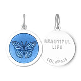 LOLA Necklaces and Pendants Butterfly Pendant - Light Blue Medium