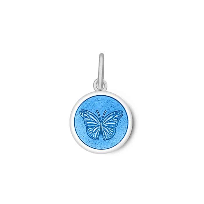 LOLA Necklaces and Pendants Butterfly Pendant - Light Blue Small