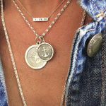 LOLA Necklaces and Pendants Compass Rose Pendant - Alpine White
