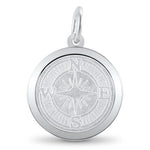 LOLA Necklaces and Pendants Compass Rose Pendant - Alpine White Medium