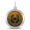 LOLA Necklaces and Pendants Compass Rose Pendant - Yellow Gold Medium