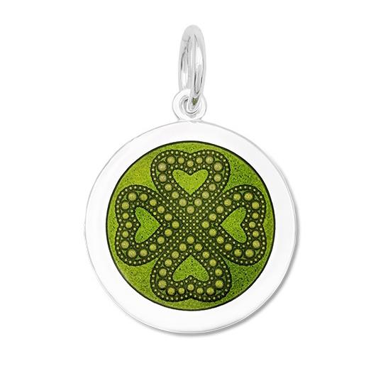 LOLA Necklaces and Pendants Four Leaf Clover Pendant - Green Leaf