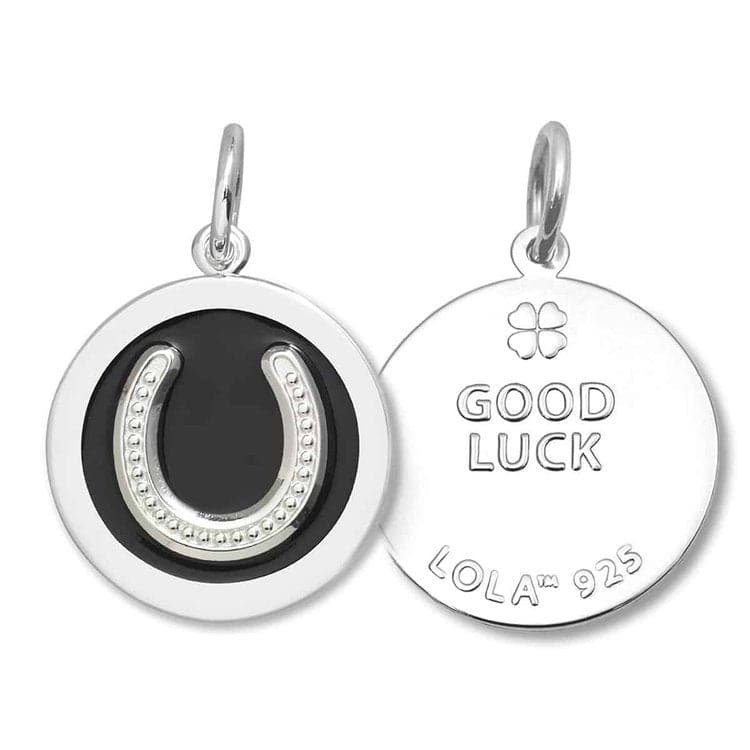 LOLA Necklaces and Pendants LOLA Horseshoe Pendant - Black