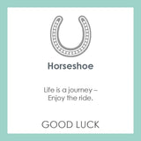 LOLA Necklaces and Pendants LOLA Horseshoe Pendant - Black and Gold