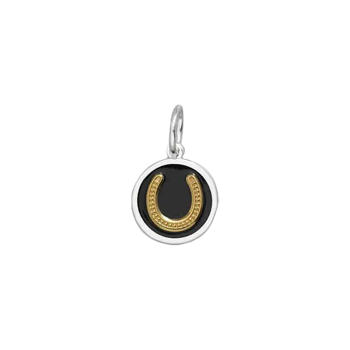 LOLA Necklaces and Pendants LOLA Horseshoe Pendant - Black and Gold