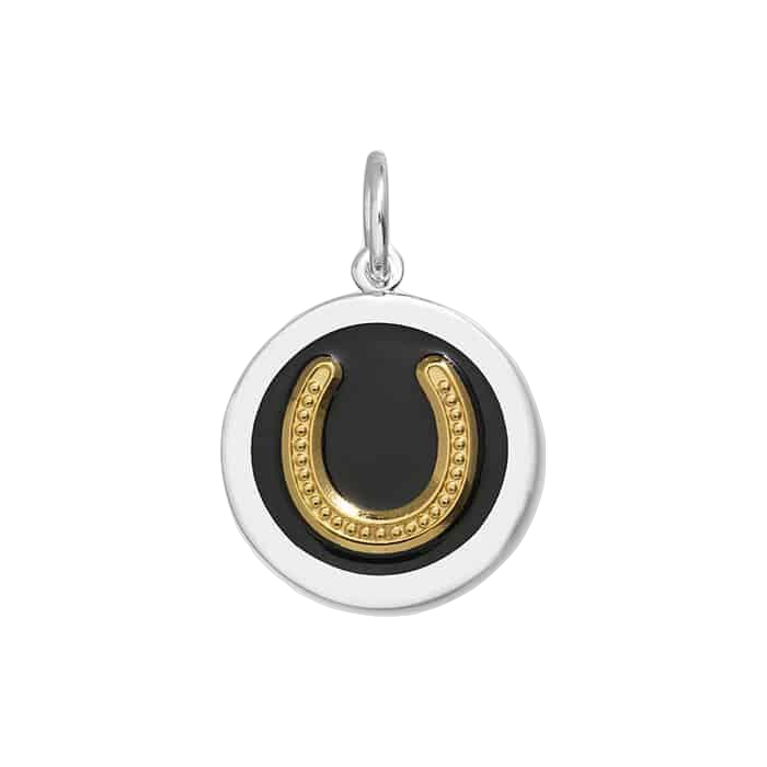 LOLA Necklaces and Pendants LOLA Horseshoe Pendant - Black and Gold