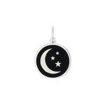 LOLA Necklaces and Pendants LOLA Moon and Stars Pendant - Black Small