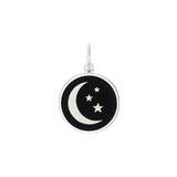 LOLA Necklaces and Pendants LOLA Moon and Stars Pendant - Black Small