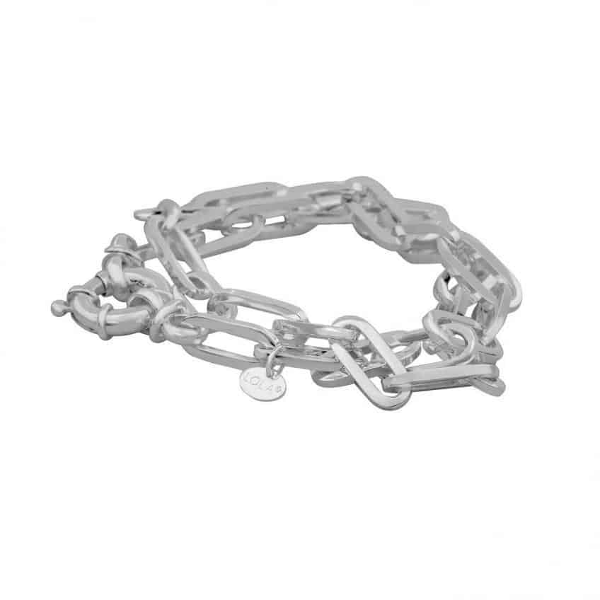 Silver Paperclip Chain Bracelet, Lola