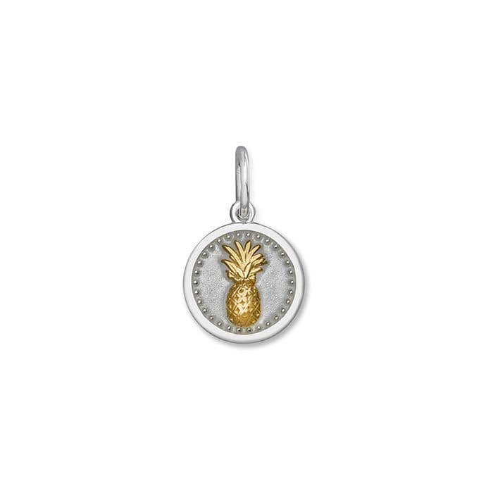 LOLA Necklaces and Pendants Pineapple Pendant - Alpine White & Gold Mini