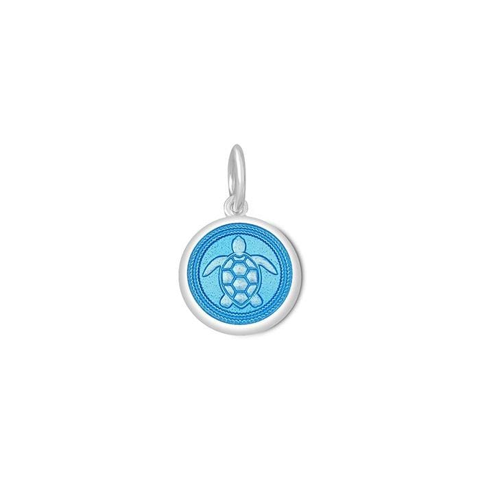 LOLA Necklaces and Pendants Sea Turtle Pendant - Light Blue Mini