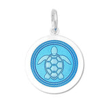 LOLA Necklaces and Pendants Sea Turtle Pendant - Light Blue Medium