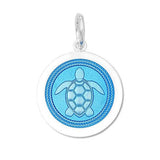 LOLA Necklaces and Pendants Sea Turtle Pendant - Light Blue Medium