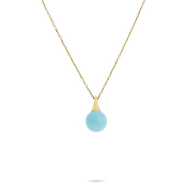 Marco Bicego Necklaces and Pendants Africa Boules Gold & Turquoise Pendant