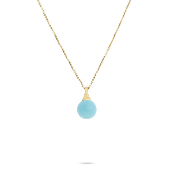 Marco Bicego Necklaces and Pendants Africa Boules Gold & Turquoise Pendant