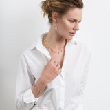 Marco Bicego Earring Jaipur Collection 18K Yellow Gold Engraved and Polished Charm Drop Earrings