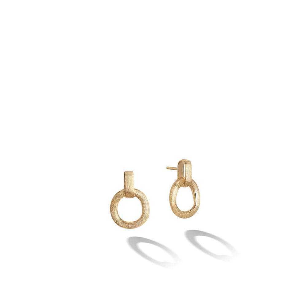 Marco Bicego Earring Jaipur Link Collection 18K Yellow Gold Stud Drop Earrings