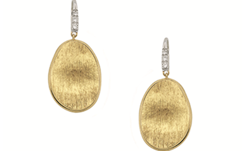 Marco Bicego Earring Lunaria Diamond Pavé French Wire Earrings