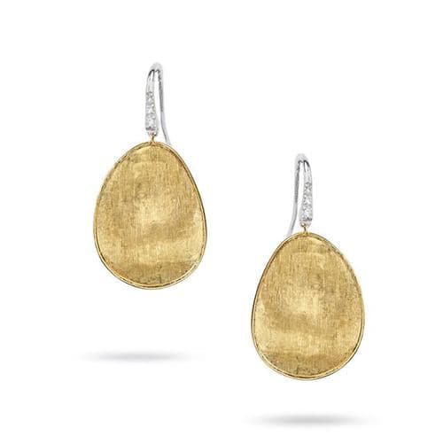 Marco Bicego Earring Lunaria Diamond Pavé Medium French Wire Earrings