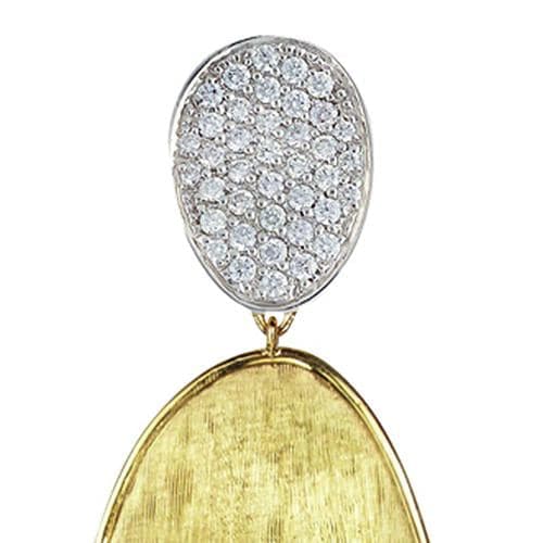 Marco Bicego Earring Lunaria Diamond Pavé Small Double Drop Earrings
