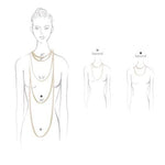 Marco Bicego Lunaria 18K Yellow and White Gold Diamond Pavé Small Single Station Collar Necklace - view 4