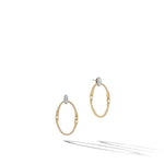 Marco Bicego Earring Marrakech Onde Collection 18K Yellow Gold and Diamond Link Stud