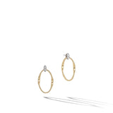 Marco Bicego Earring Marrakech Onde Collection 18K Yellow Gold and Diamond Link Stud