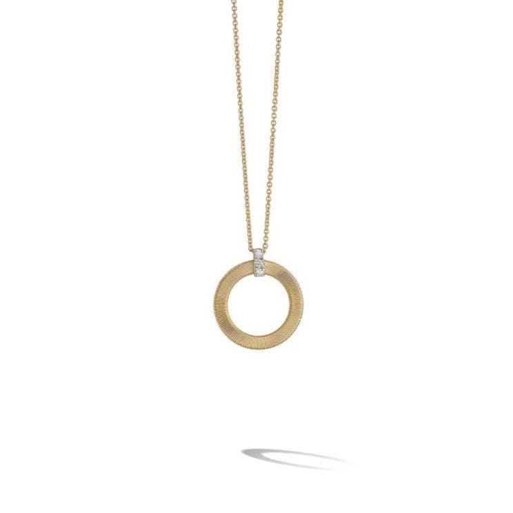 Marco Bicego Necklaces and Pendants Masai Diamond Single Circle Short Necklace