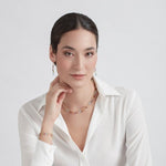 Marco Bicego Necklaces and Pendants Paradise Collection 18K Yellow Gold Blue Topaz and Mixed Gemstone Single Strand Necklace