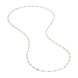 Marco Bicego Necklaces and Pendants Siviglia Collection 18K Yellow Gold and Diamond Small Bead Long Necklace