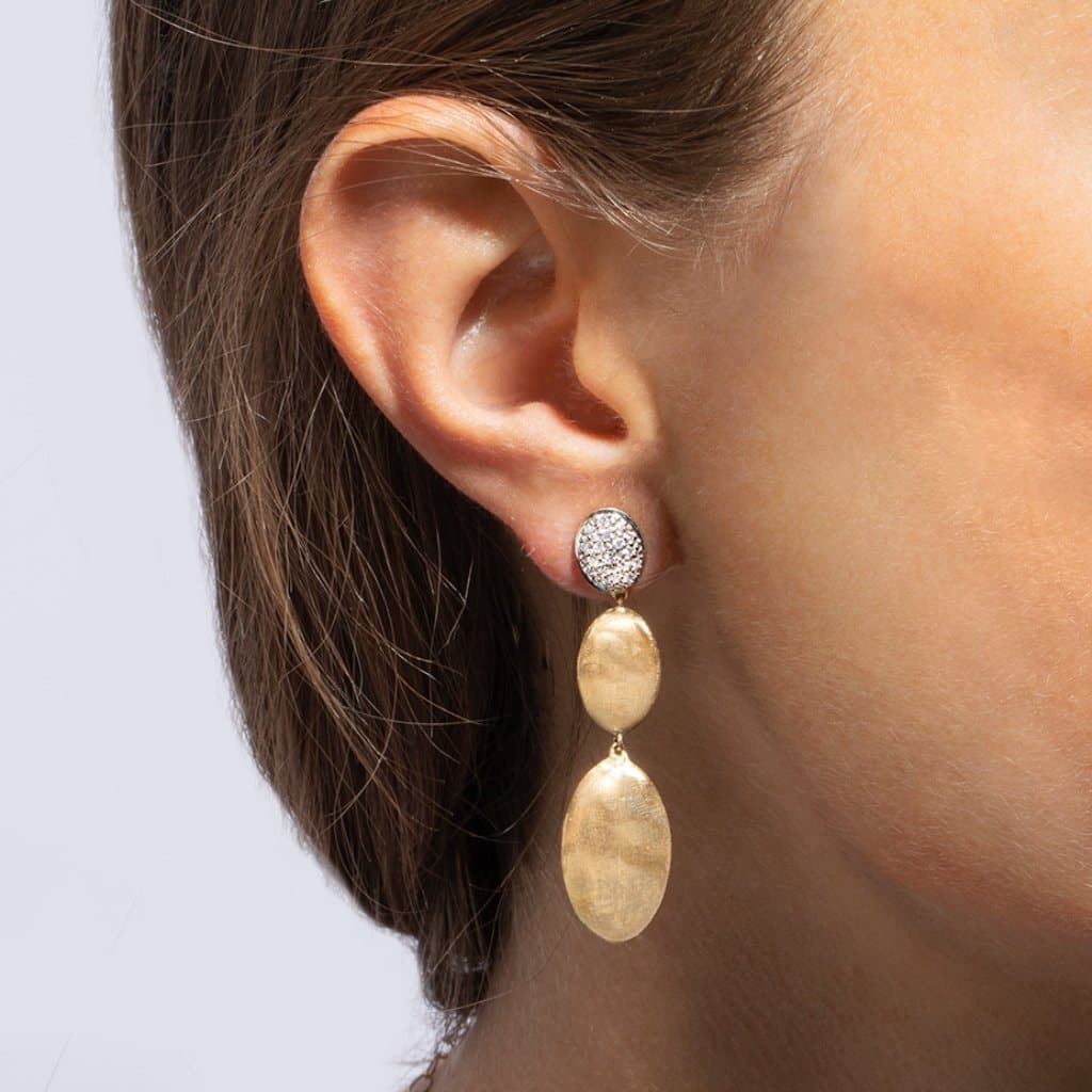 Marco Bicego Earring Siviglia Grande Diamond Triple Drop Earrings