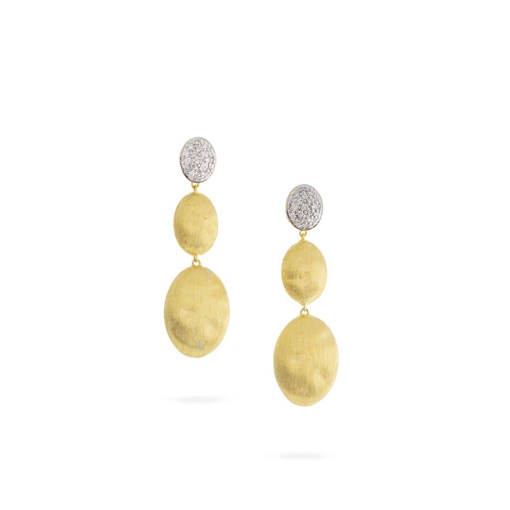 Marco Bicego Earring Siviglia Grande Diamond Triple Drop Earrings