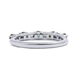 Mark Henry Ring 18k White Gold Alexandrite and Diamond Baguette Band 6.25