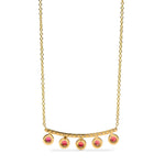 Mark Henry Necklaces and Pendants 18k Yellow Gold Diamond and Ruby Crown Necklace