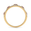 Mark Henry Ring 18k Yellow Gold Icon Ruby and Diamond Ring 7