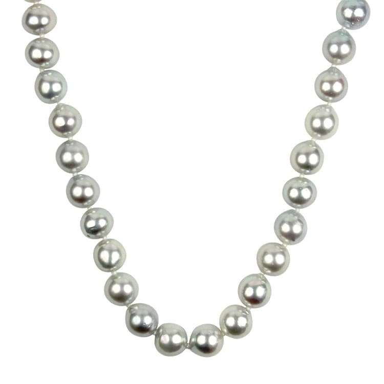 Mastoloni Necklaces and Pendants 14k White Gold Mastoloni Silver Akoya Pearl Strand Necklace