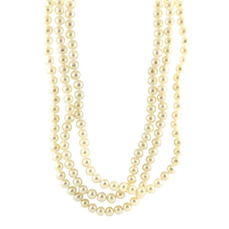Mastoloni Necklaces and Pendants Endless 100" Freshwater Pearl Strand Necklace