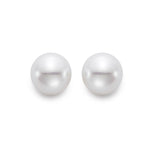 Mastoloni Earring Freshwater White Gold Pearl Stud Earrings