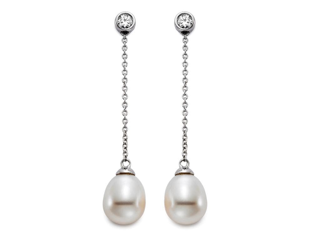 Mastoloni Earring Pearl Chain Drop Earrings