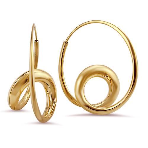 Michael Good Earring Single Loop Earrings - Rose Gold