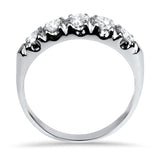 PAGE Estate Wedding Band 14K White Gold Diamond Band 7.25