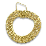 PAGE Estate Bracelet 14k Yellow Gold Circle Link Bracelet