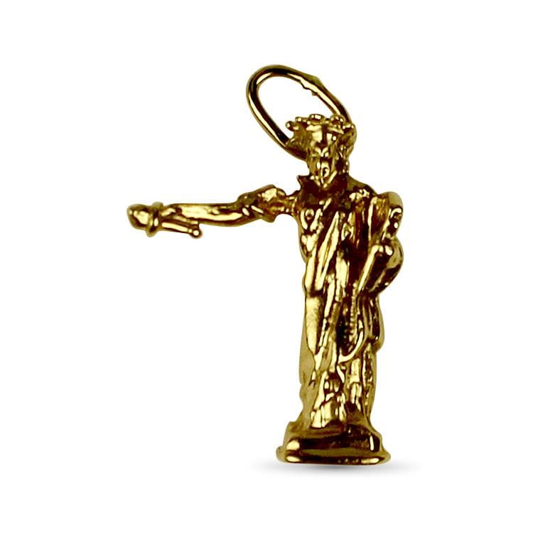 PAGE Estate Charm 14K Yellow Gold Lady Liberty Charm & Pendant