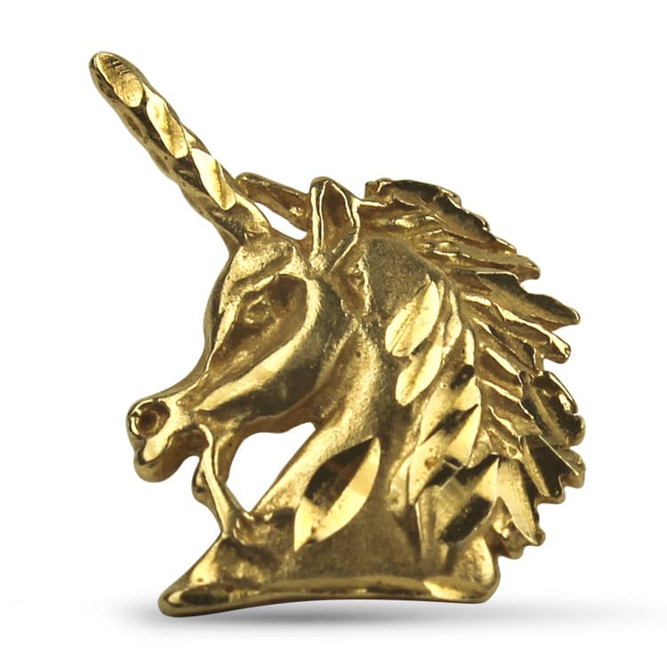 PAGE Estate Necklaces and Pendants 14k Yellow Gold Unicorn Charm