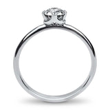 PAGE Estate Engagement Ring 18K White Gold .53ct Solitaire Engagement Ring 8