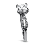 PAGE Estate Engagement Ring 18k White Gold Tacori Ribbon Collection Diamond Engagement Ring 5.75