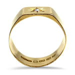 PAGE Estate Ring 18k Yellow Gold Geometric Band 8.5